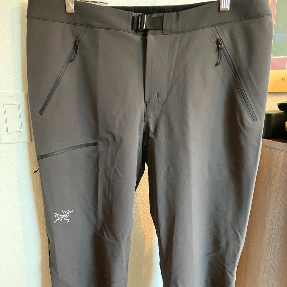 Arcteryx Grey Waterproof Fleece Lined Hiking Pants Mens 36